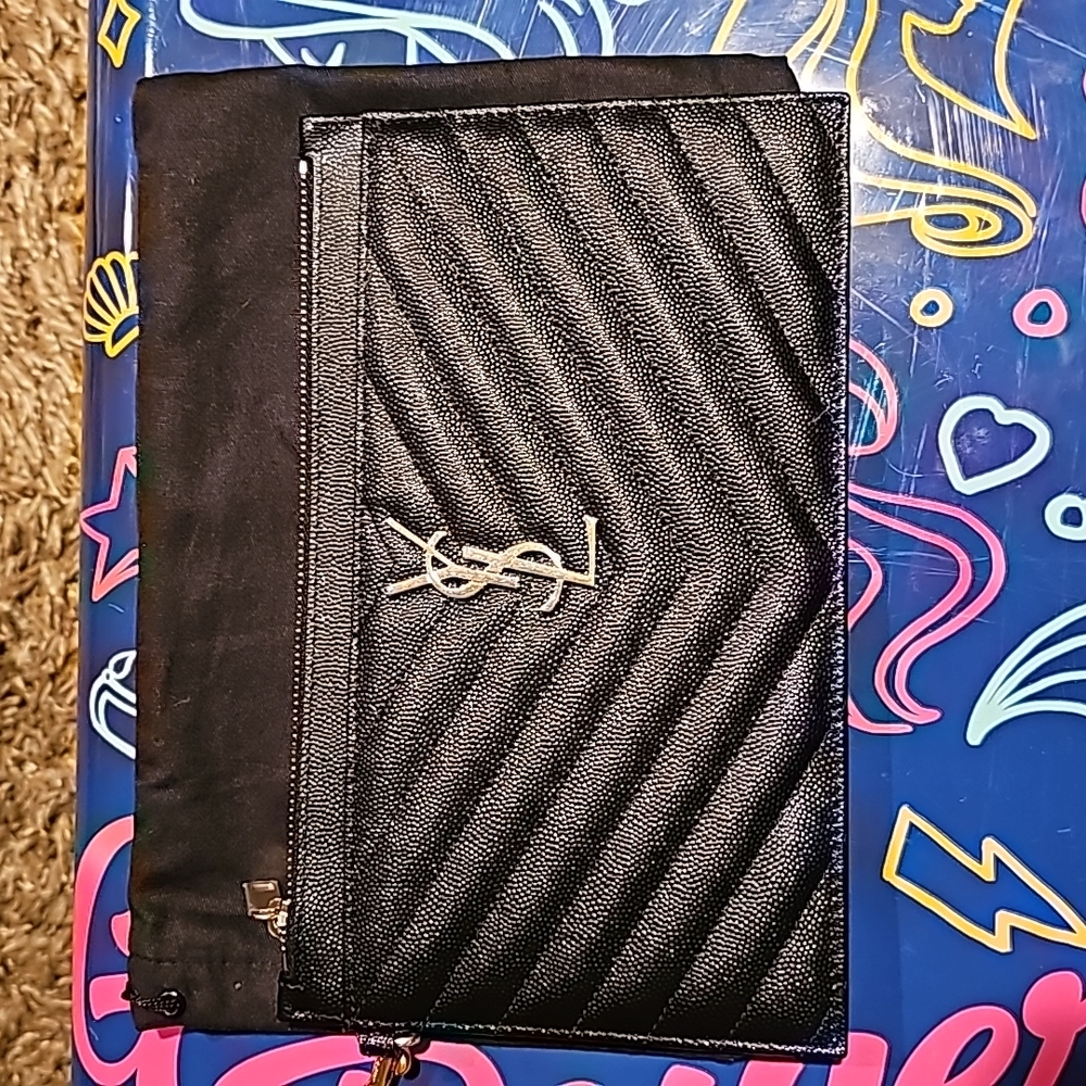 Monogram Matelassé Leather PouchSAINT LAURENT
